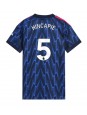 Arsenal Piero Hincapie #5 Vieraspaita Naisten 2025-26 Lyhythihainen